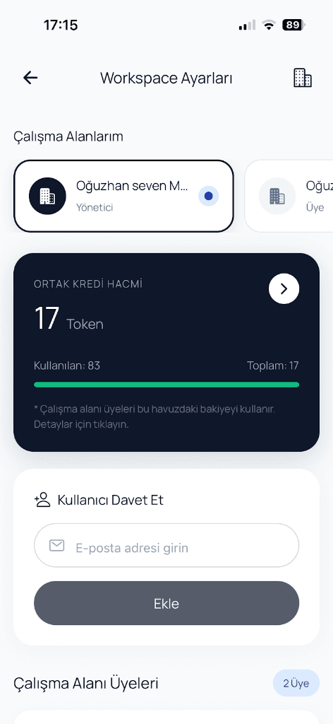 Ortak Çalışma Alanı